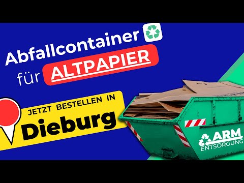 Abfallcontainer für Altpapier | Containerdienst Dieburg