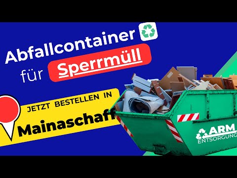 Abfallcontainer für Sperrmüll | Containerdienst Mainaschaff