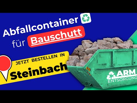 Abfallcontainer für Bauschutt | Containerdienst Steinbach