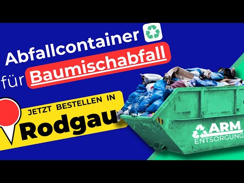 Abfallcontainer für Baumischabfall | Containerdienst Rodgau