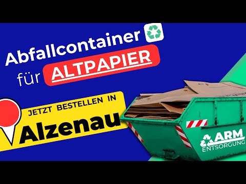 Abfallcontainer für Altpapier | Containerdienst Alzenau