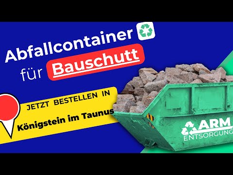Abfallcontainer für Bauschutt | Containerdienst Königstein im Taunus