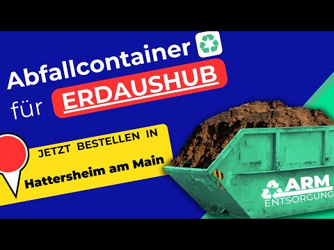 Abfallcontainer für Erde | Containerdienst Hattersheim am Main
