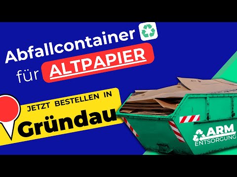 Abfallcontainer für Altpapier | Containerdienst Gründau