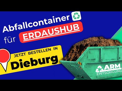 Abfallcontainer für Erde | Containerdienst Dieburg