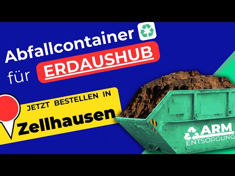 Abfallcontainer für Erde | Containerdienst Zellhausen