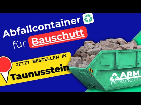 Abfallcontainer für Bauschutt | Containerdienst Taunusstein
