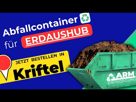 Abfallcontainer für Erde | Containerdienst Kriftel