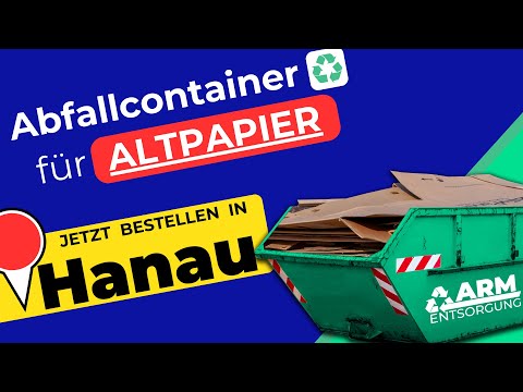 Abfallcontainer für Altpapier | Containerdienst Hanau