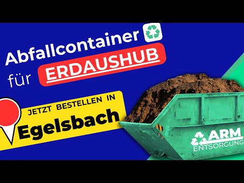Abfallcontainer für Erde | Containerdienst Egelsbach