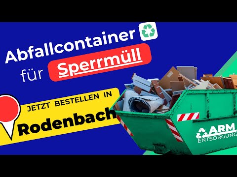 Abfallcontainer für Sperrmüll | Containerdienst Rodenbach