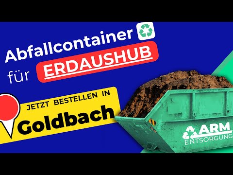 Abfallcontainer für Erde | Containerdienst Goldbach