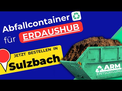 Abfallcontainer für Erde | Containerdienst Sulzbach