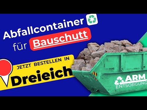 Abfallcontainer für Bauschutt | Containerdienst Dreieich