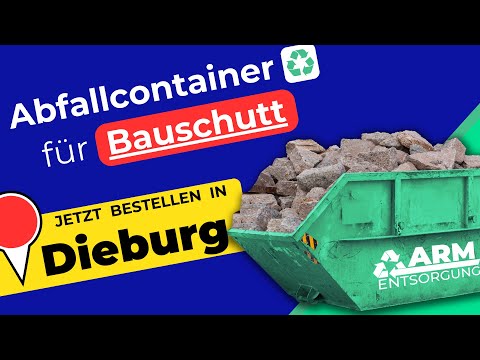 Abfallcontainer für Bauschutt | Containerdienst Dieburg