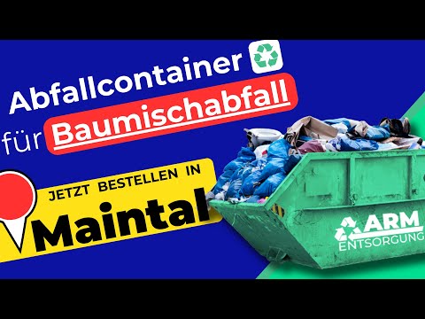 Abfallcontainer für Baumischabfall | Containerdienst Maintal