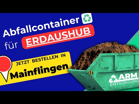 Abfallcontainer für Erde | Containerdienst Mainflingen