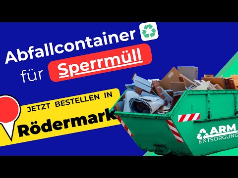 Abfallcontainer für Sperrmüll | Containerdienst Rödermark