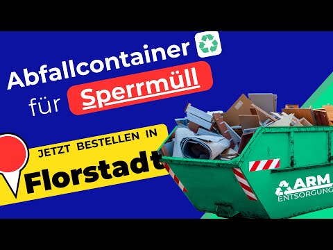 Abfallcontainer für Sperrmüll | Containerdienst Florstadt
