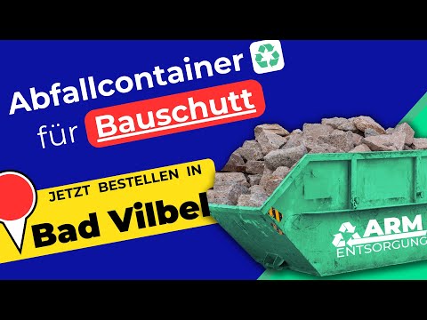 Abfallcontainer für Bauschutt | Containerdienst Bad Vilbel