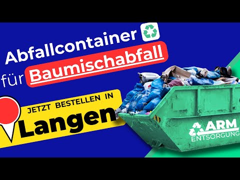 Abfallcontainer für Baumischabfall | Containerdienst Langen