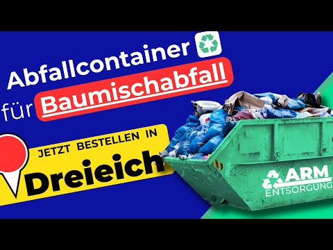 Abfallcontainer für Baumischabfall | Containerdienst Dreieich