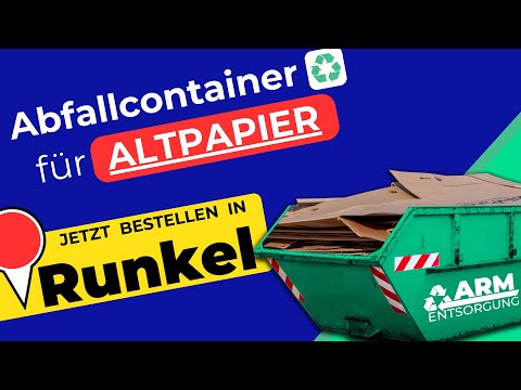 Abfallcontainer für Altpapier | Containerdienst Runkel