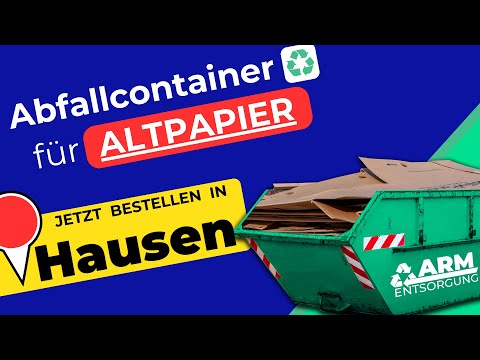 Abfallcontainer für Altpapier | Containerdienst Hausen