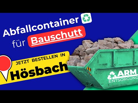 Abfallcontainer für Bauschutt | Containerdienst Hösbach