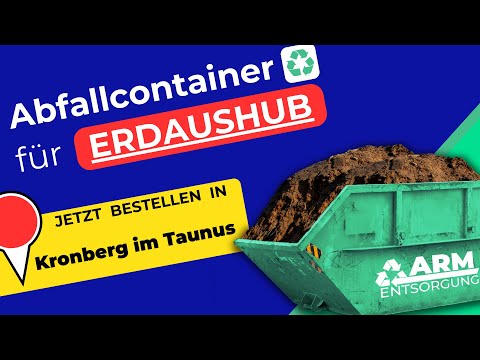Abfallcontainer für Erde | Containerdienst Kronberg im Taunus