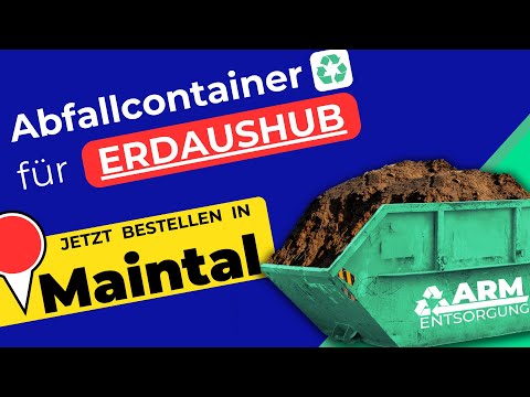 Abfallcontainer für Erde | Containerdienst Maintal