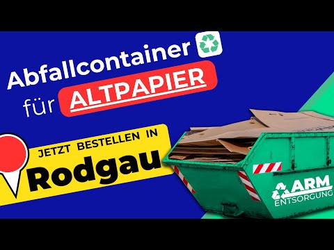 Abfallcontainer für Altpapier | Containerdienst Rodgau
