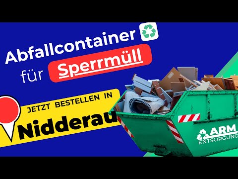 Abfallcontainer für Sperrmüll | Containerdienst Nidderau