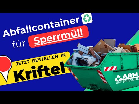 Abfallcontainer für Sperrmüll | Containerdienst Kriftel