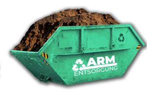 Container für Erde von ARM Entsorgung Hanau