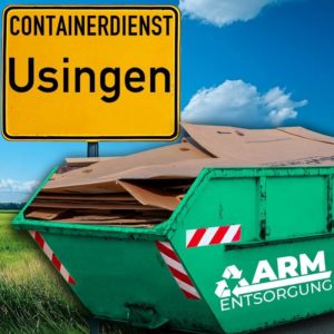 Containerdienst Usingen holt einen Altpapier-Container in Usingen ab - umweltfreundliche Entsorgung von Altpapier | ARM Entsorgung