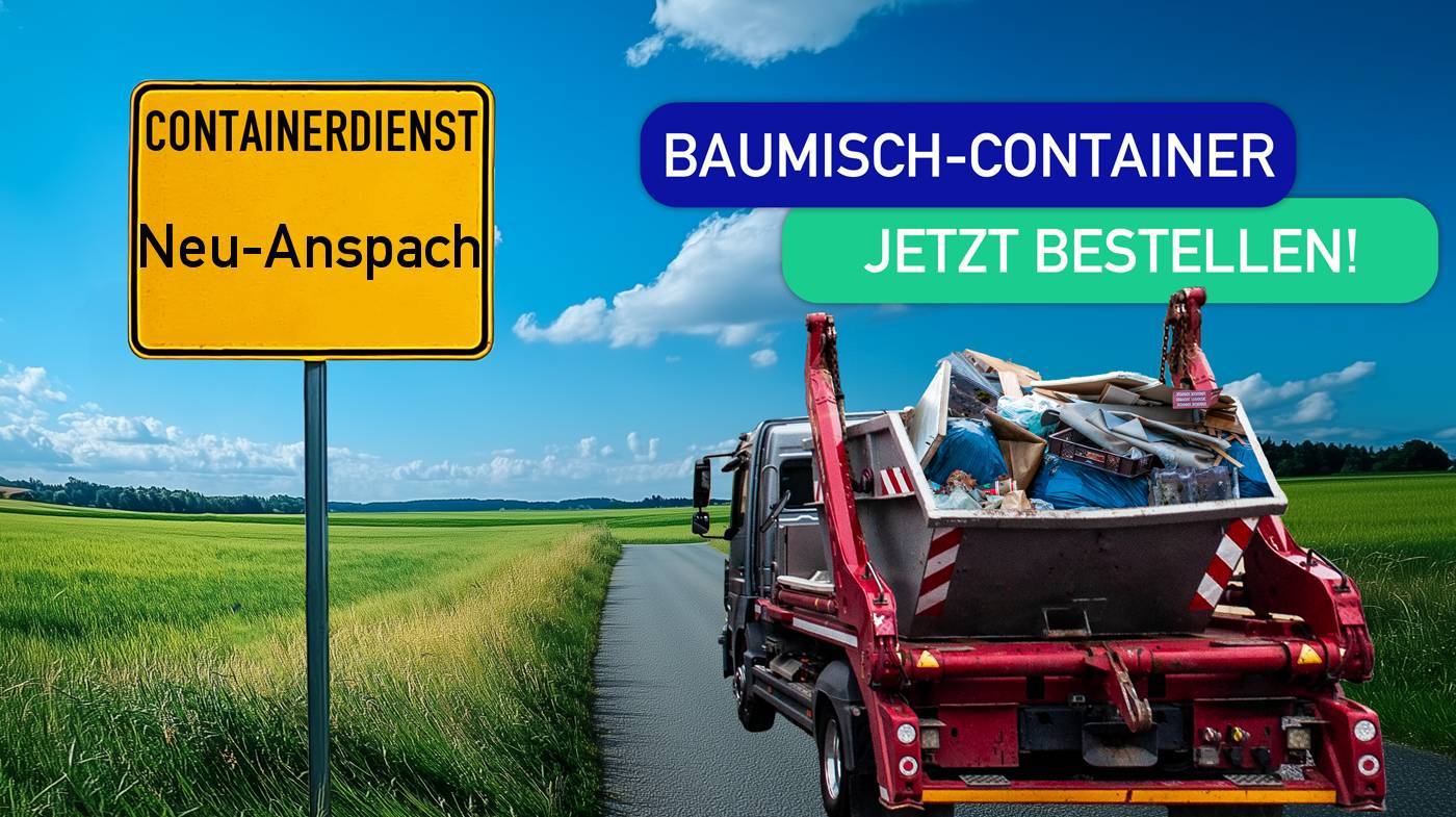 Containerdienst Neu-Anspach holt einen Baumischabfall-Container in Neu-Anspach ab - umweltfreundliche Entsorgung von Baumischabfall | ARM Entsorgung