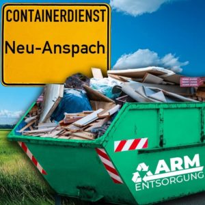 Containerdienst Neu-Anspach holt einen Baumischabfall-Container in Neu-Anspach ab - umweltfreundliche Entsorgung von Baumischabfall | ARM Entsorgung