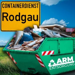 Containerdienst Rodgau holt einen Baumischabfall-Container in Rodgau ab - umweltfreundliche Entsorgung von Baumischabfall | ARM Entsorgung