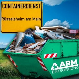 Containerdienst Rüsselsheim am Main holt einen Baumischabfall-Container in Rüsselsheim am Main ab - umweltfreundliche Entsorgung von Baumischabfall | ARM Entsorgung