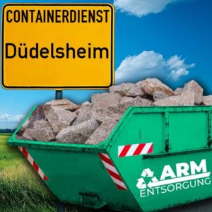 Containerdienst Düdelsheim holt einen Bauschutt-Container in Düdelsheim ab - umweltfreundliche Entsorgung von Bauschutt | ARM Entsorgung