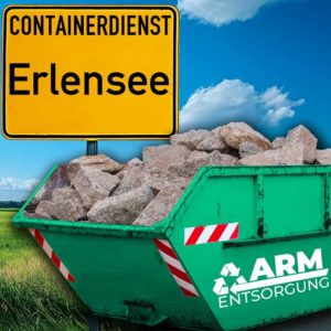 Containerdienst Erlensee holt einen Bauschutt-Container in Erlensee ab - umweltfreundliche Entsorgung von Bauschutt | ARM Entsorgung
