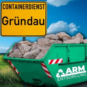 Containerdienst Gründau holt einen Bauschutt-Container in Gründau ab - umweltfreundliche Entsorgung von Bauschutt | ARM Entsorgung