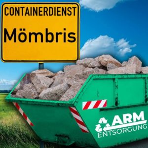 Containerdienst Mömbris holt einen Bauschutt-Container in Mömbris ab - umweltfreundliche Entsorgung von Bauschutt | ARM Entsorgung