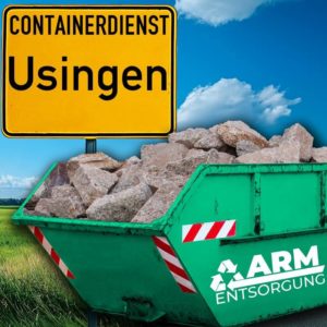 Containerdienst Usingen holt einen Bauschutt-Container in Usingen ab - umweltfreundliche Entsorgung von Bauschutt | ARM Entsorgung