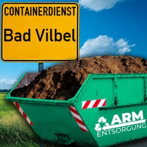 Containerdienst Bad Vilbel holt einen Erde-Container in Bad Vilbel ab - umweltfreundliche Entsorgung von Erde | ARM Entsorgung