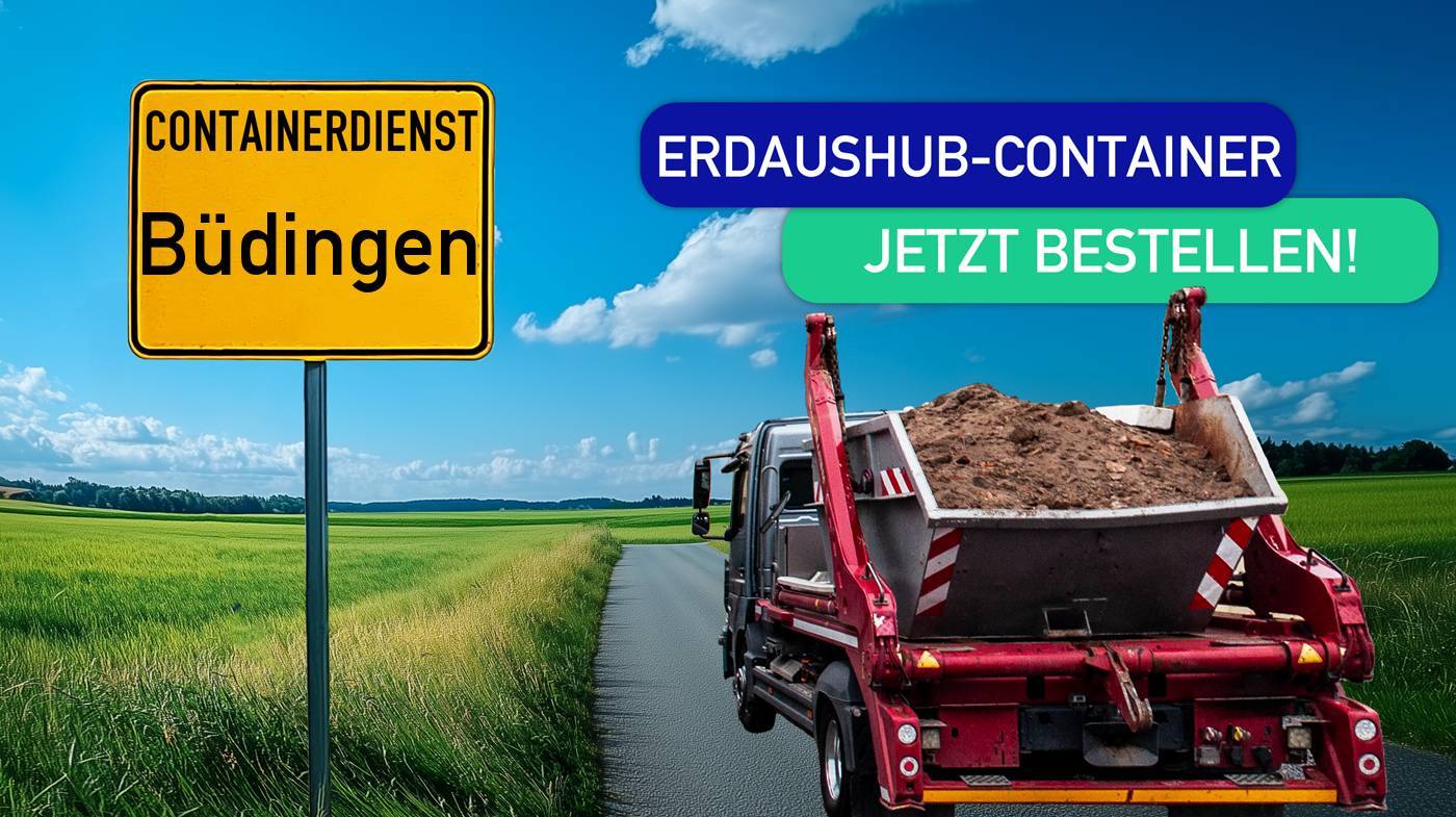 Containerdienst Büdingen holt einen Erde-Container in Büdingen ab - umweltfreundliche Entsorgung von Erde | ARM Entsorgung