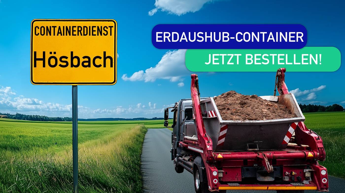 Containerdienst Hösbach holt einen Erde-Container in Hösbach ab - umweltfreundliche Entsorgung von Erde | ARM Entsorgung