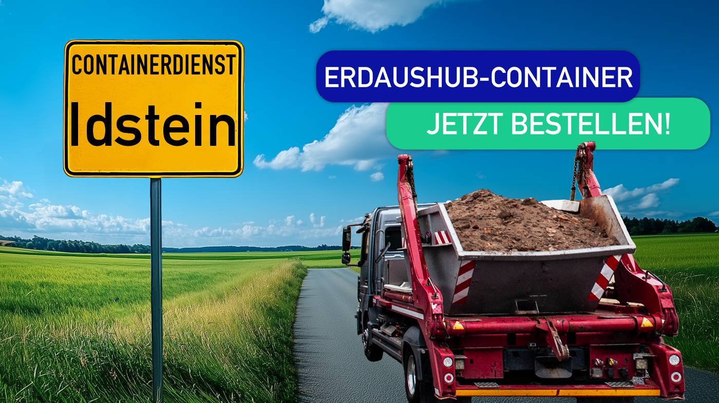 Containerdienst Idstein holt einen Erde-Container in Idstein ab - umweltfreundliche Entsorgung von Erde | ARM Entsorgung