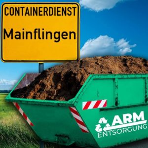 Containerdienst Mainflingen holt einen Erde-Container in Mainflingen ab - umweltfreundliche Entsorgung von Erde | ARM Entsorgung